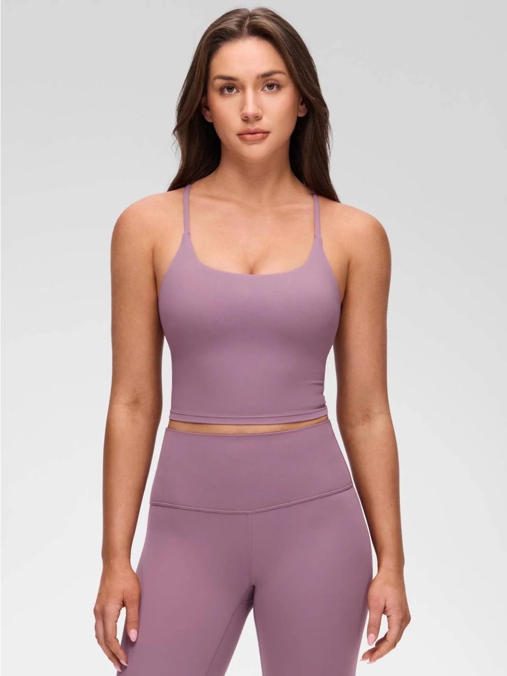 CRZ YOGA Butterluxe Twist Cross Back Built in Bra Tank